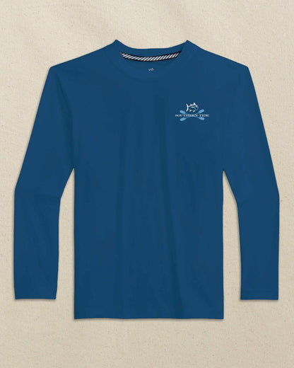 Kids Americana Performance Long Sleeve T-Shirt | Southern Tide Kids