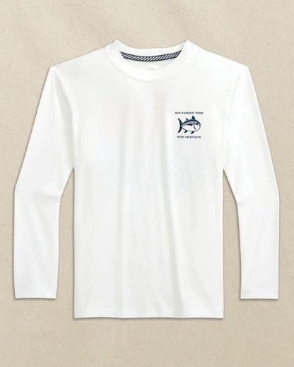 Kids Keep It Reel Performance Long Sleeve T-Shirt | Southern Tide Kids