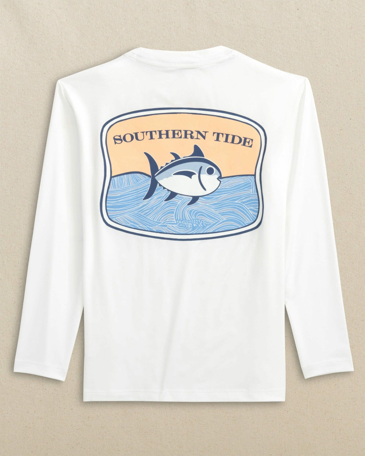 Kids Beach Badge Long Sleeve Performance T-Shirt | Southern Tide Kids