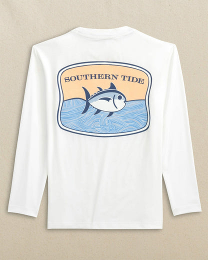 Kids Beach Badge Long Sleeve Performance T-Shirt | Southern Tide Kids