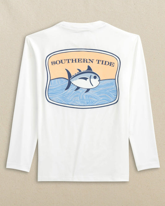Kids Beach Badge Long Sleeve Performance T-Shirt | Southern Tide Kids