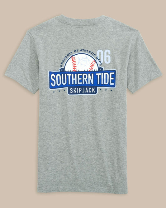 Kids Skipjack Baseball Heather T-Shirt | Southern Tide Kids