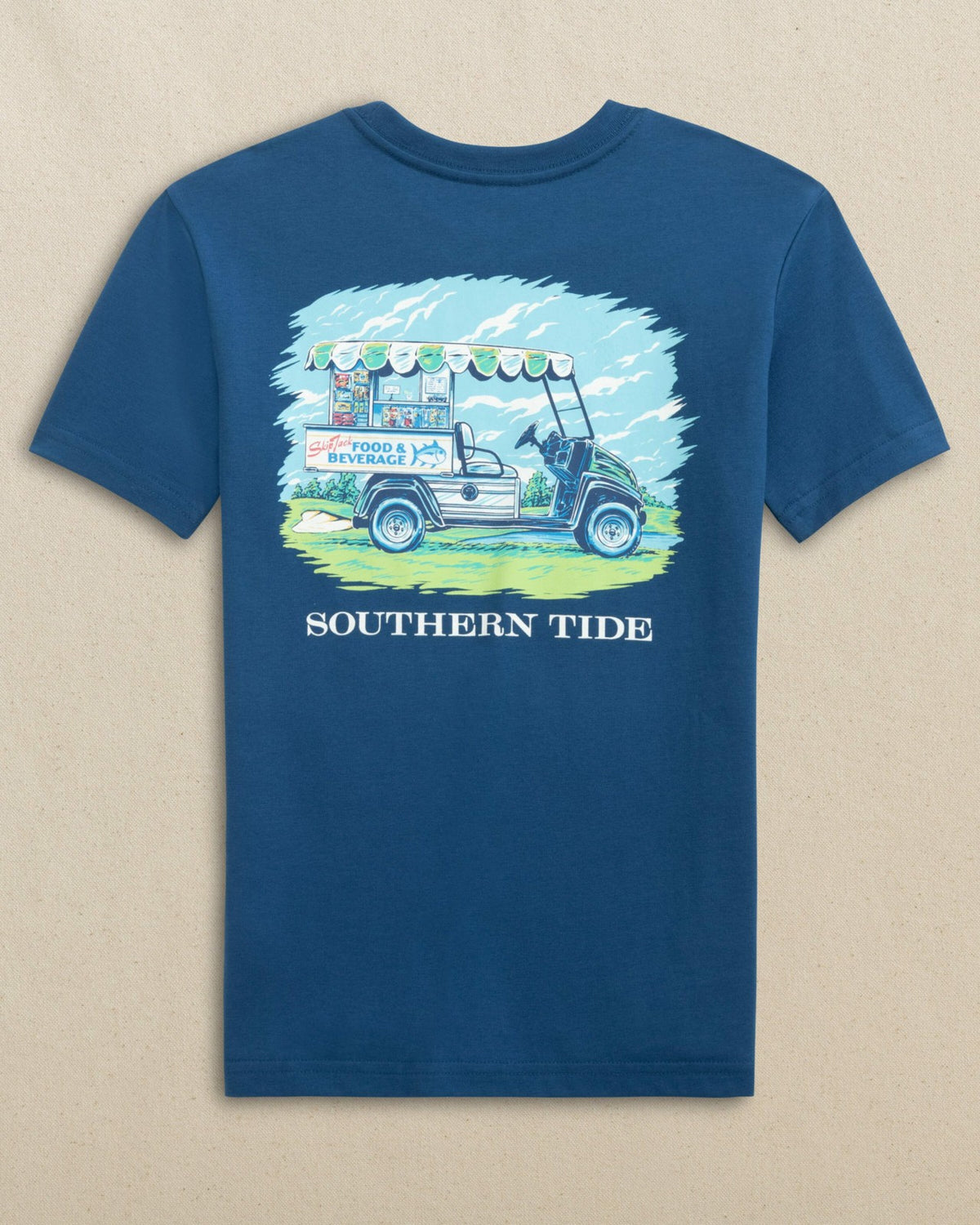 Kids Food & Beverage Cart Short Sleeve T-Shirt | Southern Tide Kids|Sale