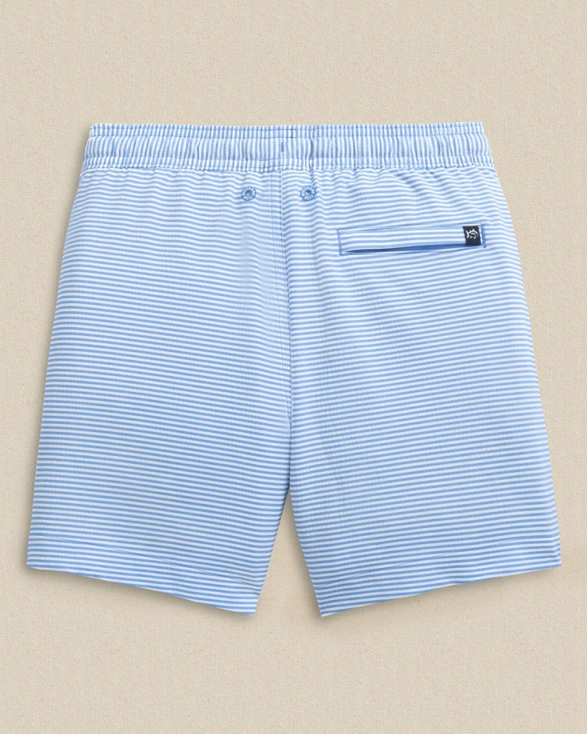 Boys Gulf Haven Seersucker Stripe Maritime Swim Trunk | Southern Tide Kids