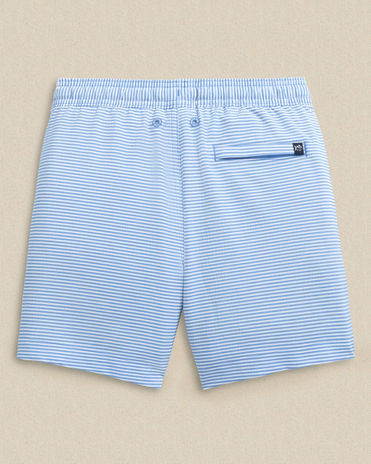 Boys Gulf Haven Seersucker Stripe Maritime Swim Trunk | Southern Tide Kids