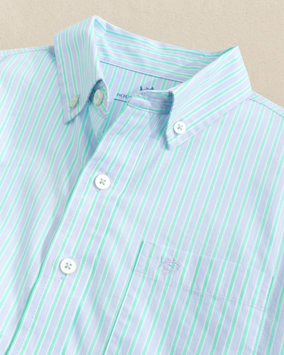 Boys Amelia Island Stripe Charleston Sport Shirt | Southern Tide Kids|Sale