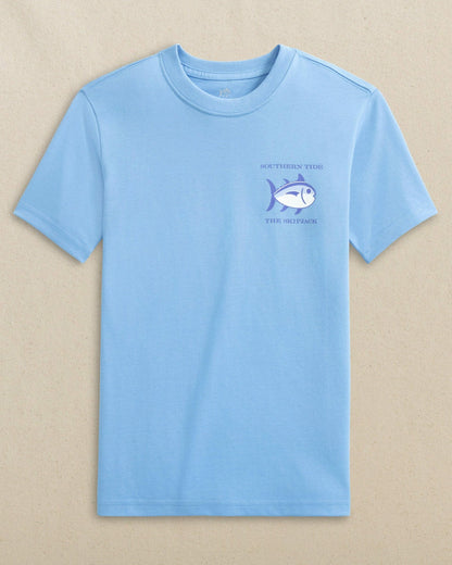 Kids Skipjack Grey Marlin Short Sleeve T-Shirt | Southern Tide Kids|Sale