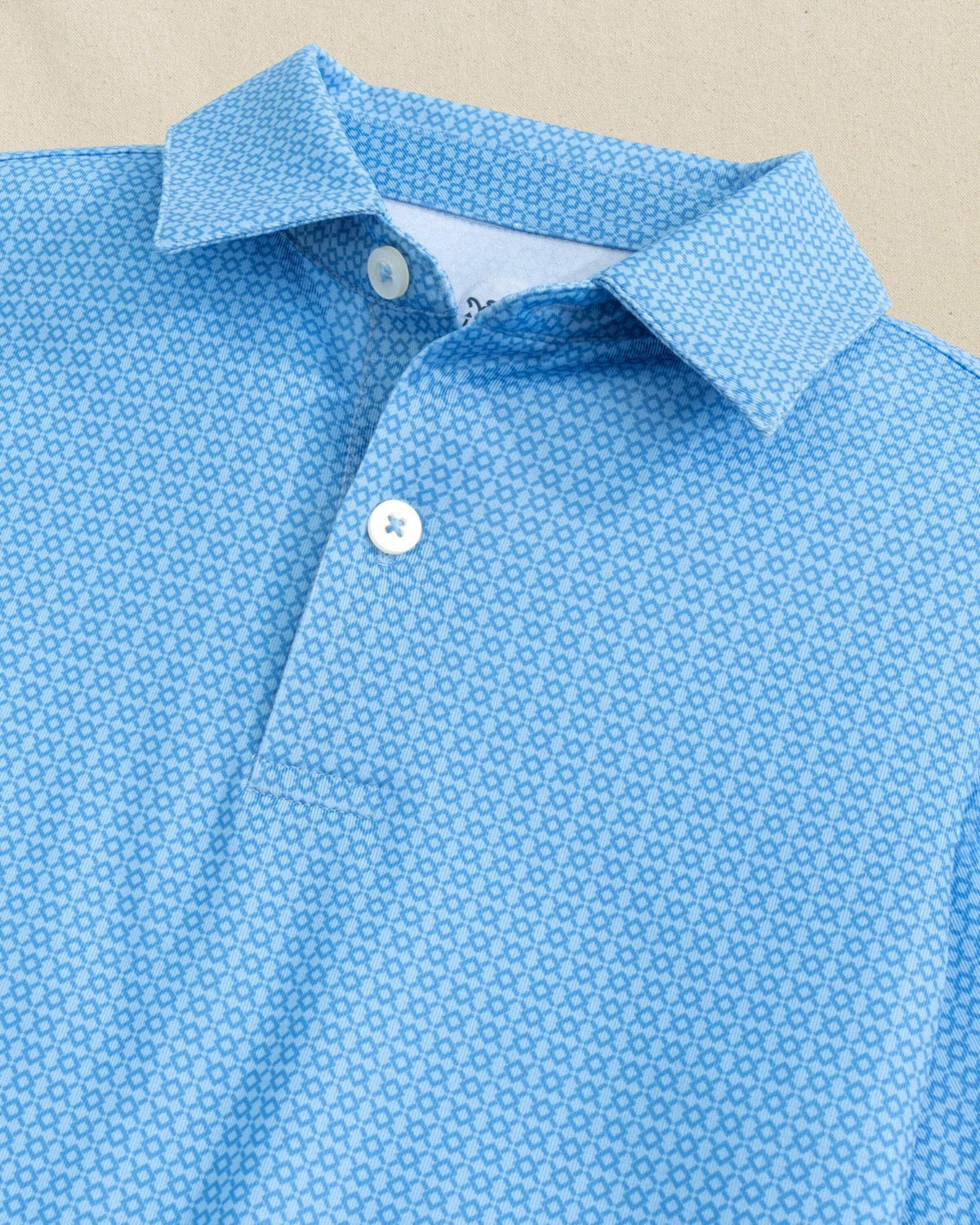 Boys Driver Seaside Geo Printed Performance Polo | Southern Tide Kids|Sale
