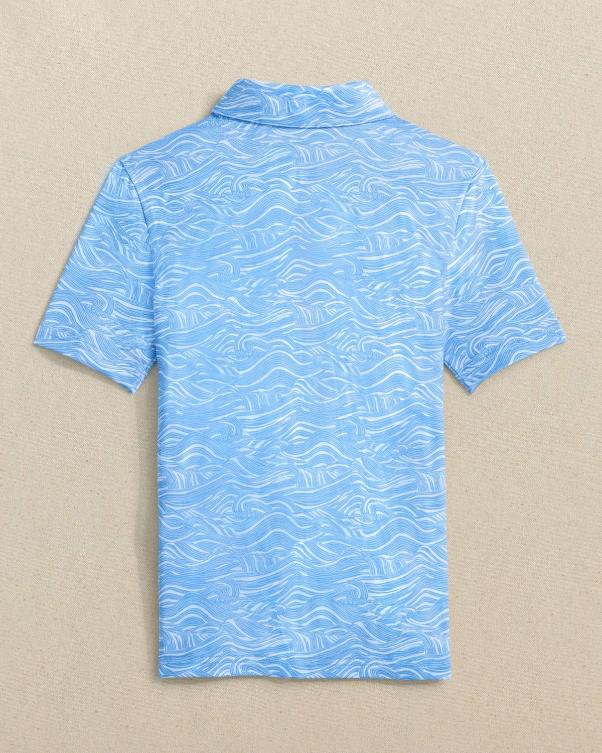 Boys Driver Rolling Waves Printed Performance Polo | Southern Tide Kids|Sale