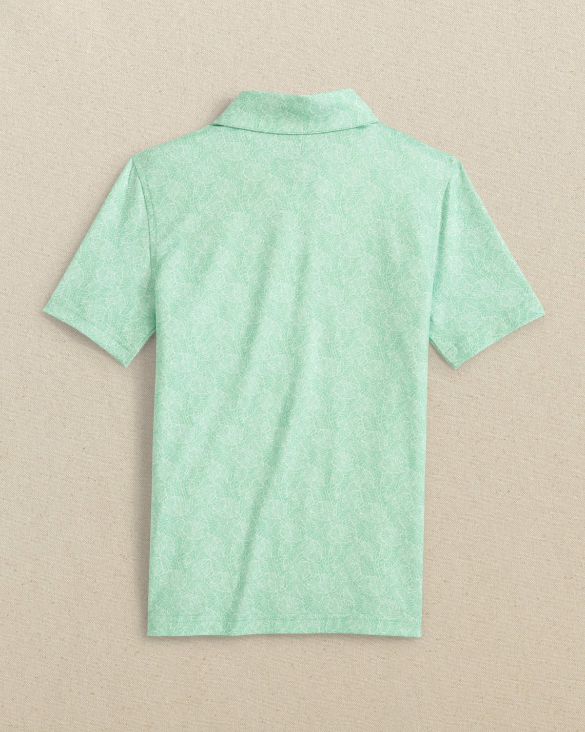 Boys Beach Palms Printed Performance Polo - Green | Southern Tide Kids|Sale