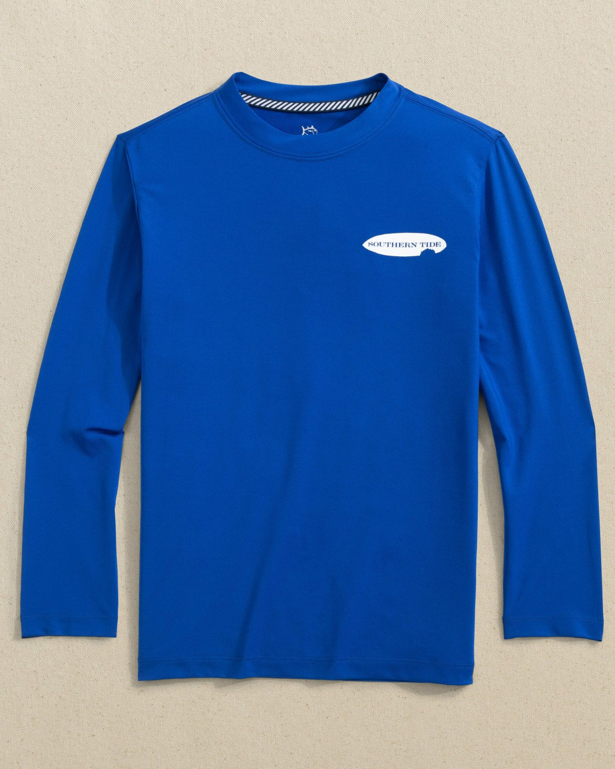 Kids Shark Bite Long Sleeve Performance T-Shirt | Southern Tide Kids|Sale