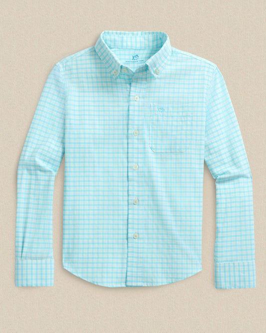 Boys Precheck Plaid Coastal Breeze® Sport Shirt | Southern Tide Kids|Sale