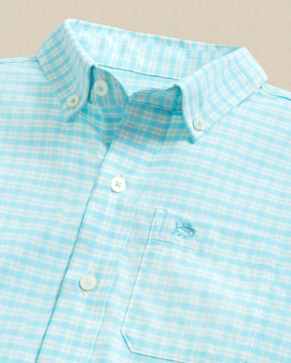 Boys Precheck Plaid Coastal Breeze® Sport Shirt | Southern Tide Kids|Sale
