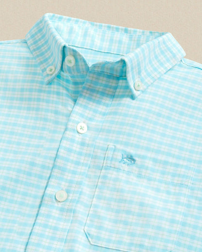 Boys Precheck Plaid Coastal Breeze® Sport Shirt | Southern Tide Kids|Sale