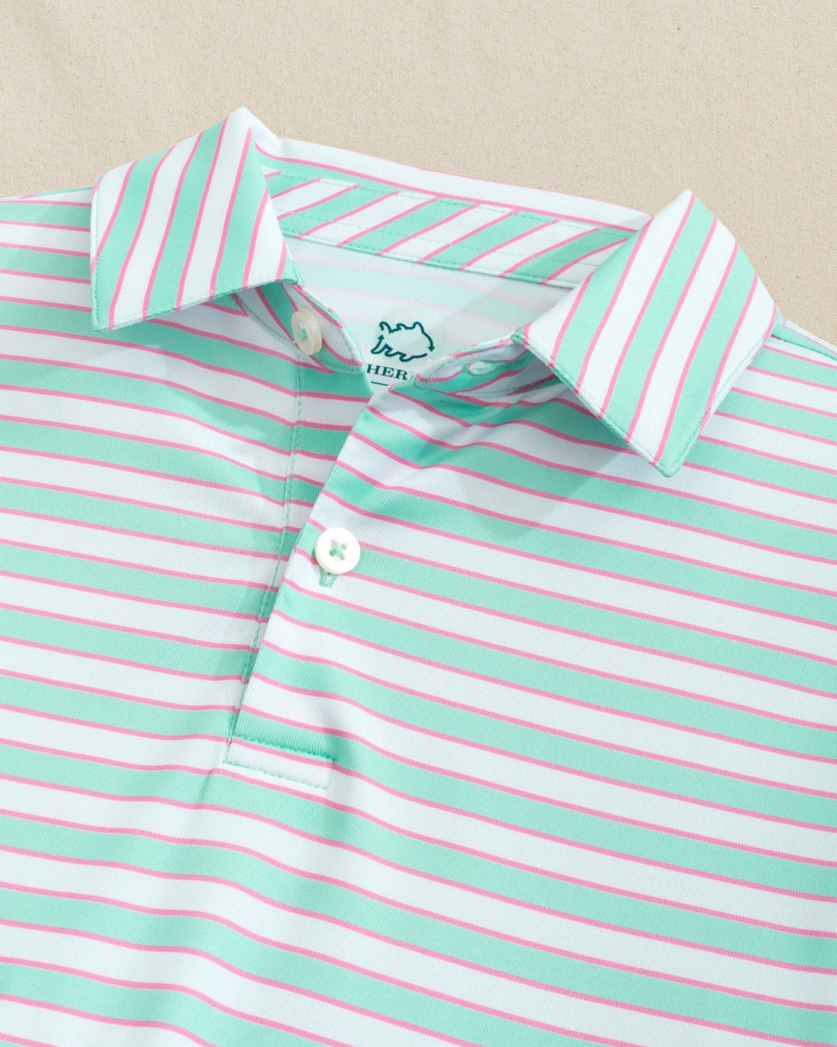 Boys Driver Waterway Stripe Performance Polo | Southern Tide Kids|Sale