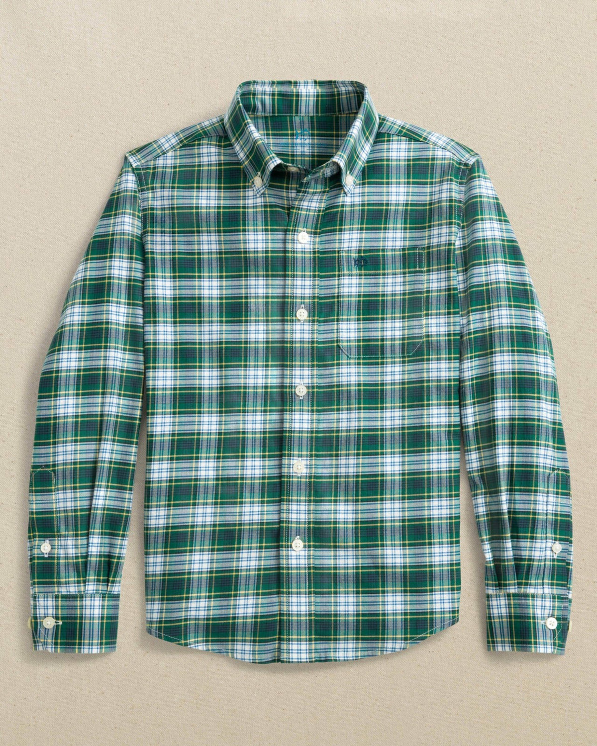 Boys Gordon Tartan Skipjack Sport Shirt | Southern Tide Kids|Sale
