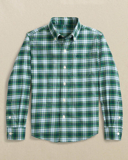 Boys Gordon Tartan Skipjack Sport Shirt | Southern Tide Kids|Sale