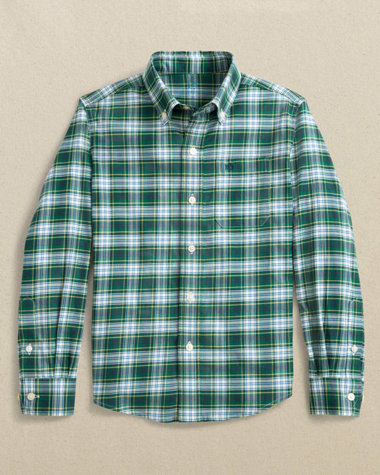 Boys Gordon Tartan Skipjack Sport Shirt | Southern Tide Kids|Sale