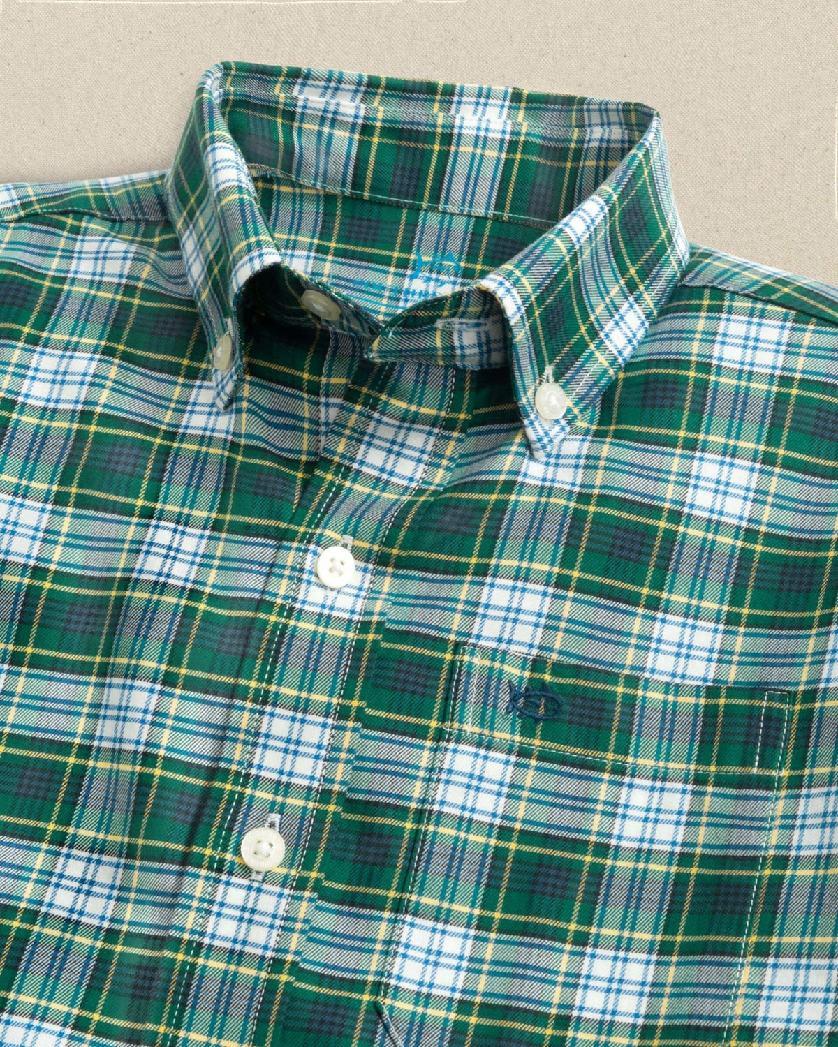 Boys Gordon Tartan Skipjack Sport Shirt | Southern Tide Kids|Sale