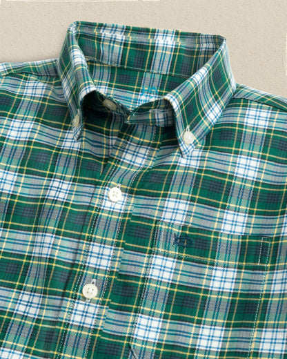 Boys Gordon Tartan Skipjack Sport Shirt | Southern Tide Kids|Sale