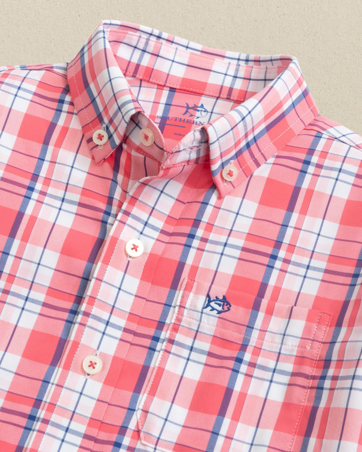 Boys Breakwater Plaid Long Sleeve Sport Shirt | Southern Tide Kids|Sale
