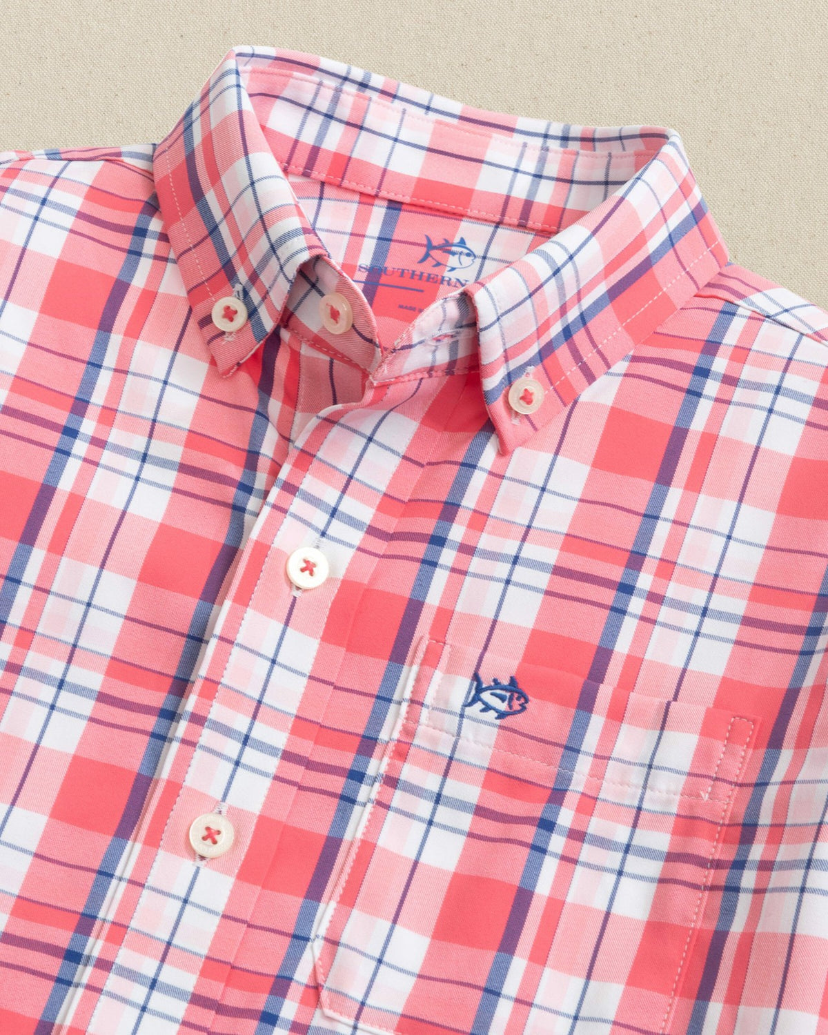 Boys Breakwater Plaid Long Sleeve Sport Shirt | Southern Tide Kids|Sale