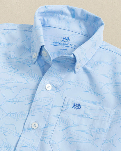 Boys Intercoastal Game Fish Short Sleeve Sport Shirt | Southern Tide Kids|Sale