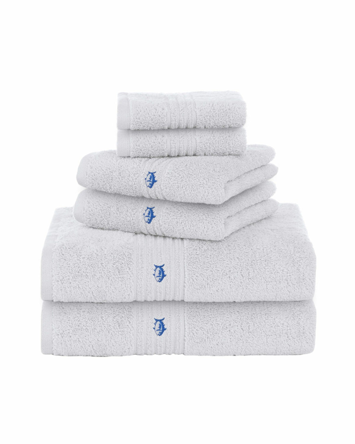Performance 5.0 Bath Towel 6-Piece Set - Optical White | Southern Tide Home