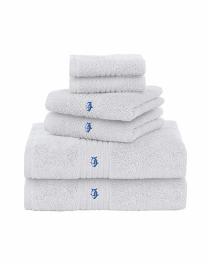 Performance 5.0 Bath Towel 6-Piece Set - Optical White | Southern Tide Home