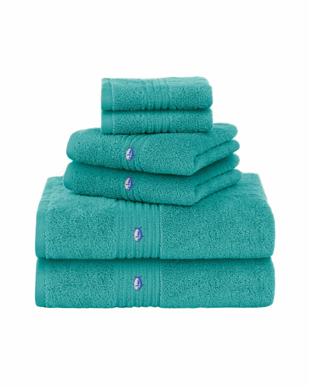 Performance 5.0 Bath Towel 6-Piece Set - Aqua | Southern Tide Home