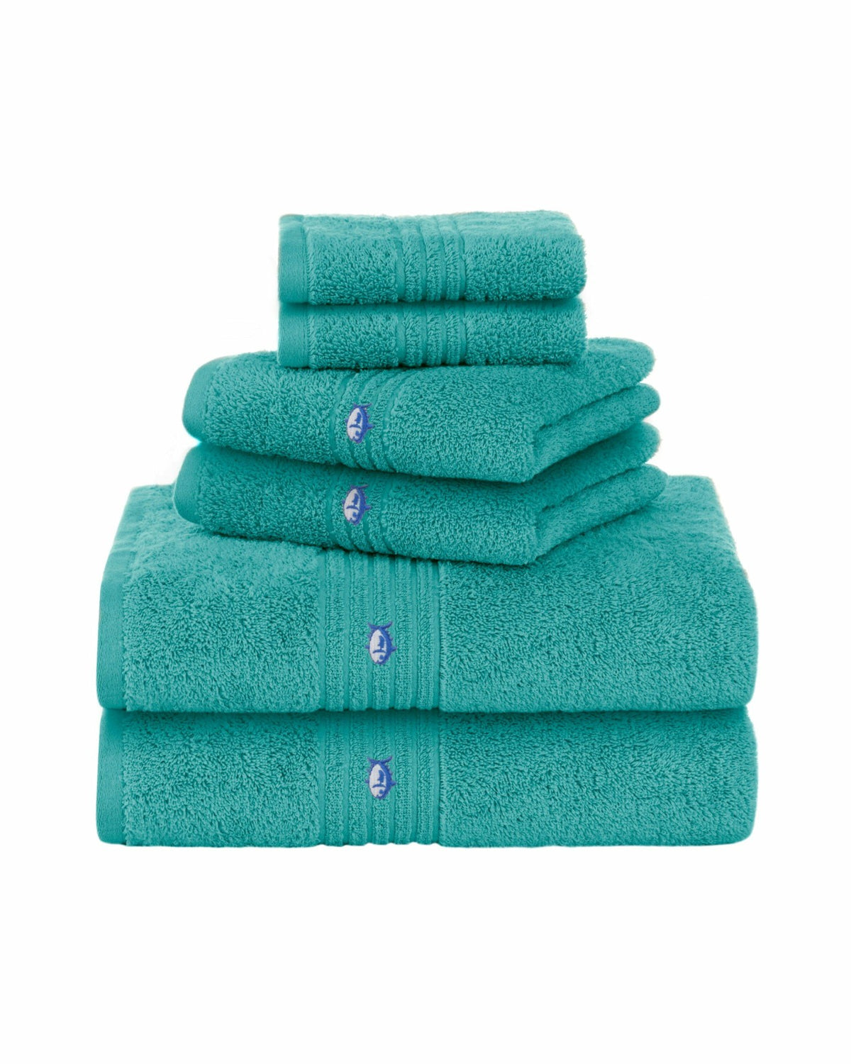 Performance 5.0 Bath Towel 6-Piece Set - Aqua | Southern Tide Home