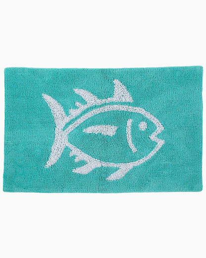 Cotton Bath Rugs - Reversible Skipjack Bath Mat | Southern Tide Home