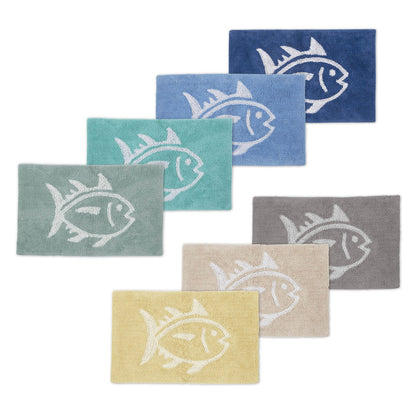 Cotton Bath Rugs - Reversible Skipjack Bath Mat | Southern Tide Home