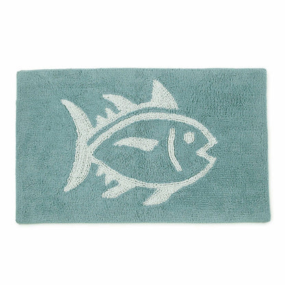 Cotton Bath Rugs - Reversible Skipjack Bath Mat | Southern Tide Home