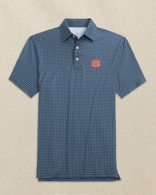 Auburn Tigers Driver Dunes Edge Plaid Polo | Southern Tide Collegiate