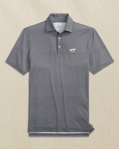 Virginia Tech Hokies Dunes Edge Plaid Polo | Southern Tide Collegiate