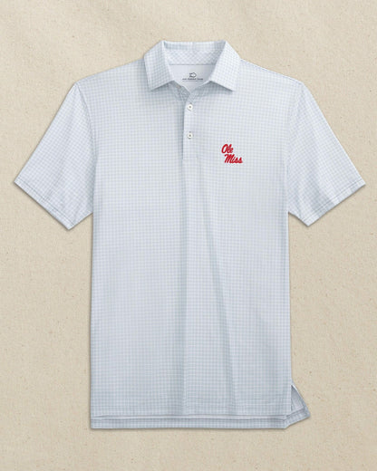 Ole Miss Rebels Driver Dunes Edge Plaid Polo | Southern Tide Collegiate