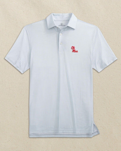 Ole Miss Rebels Driver Dunes Edge Plaid Polo | Southern Tide Collegiate