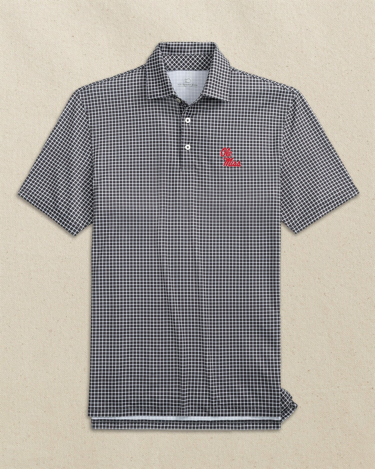 Ole Miss Rebels Driver Dunes Edge Plaid Polo | Southern Tide Collegiate