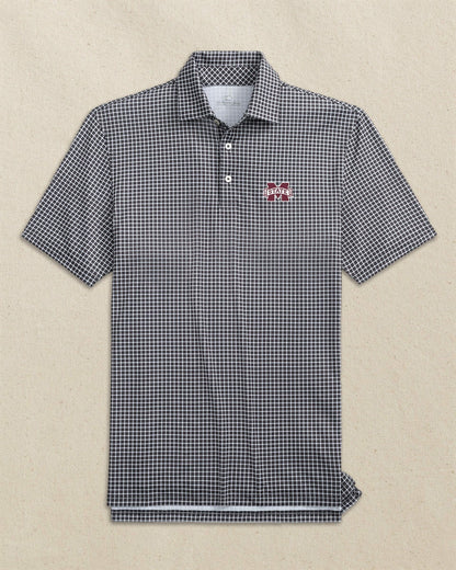 Mississippi State Bulldogs Dunes Edge Plaid Polo | Southern Tide Collegiate