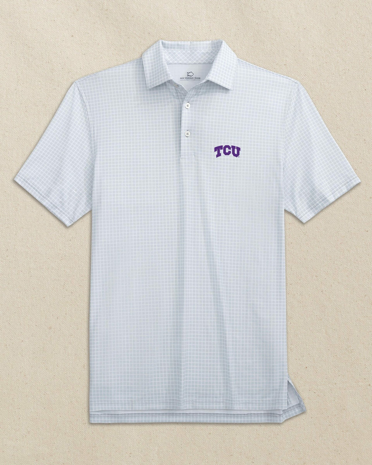 TCU Horned Frogs Driver Dunes Edge Plaid Polo | Southern Tide Collegiate
