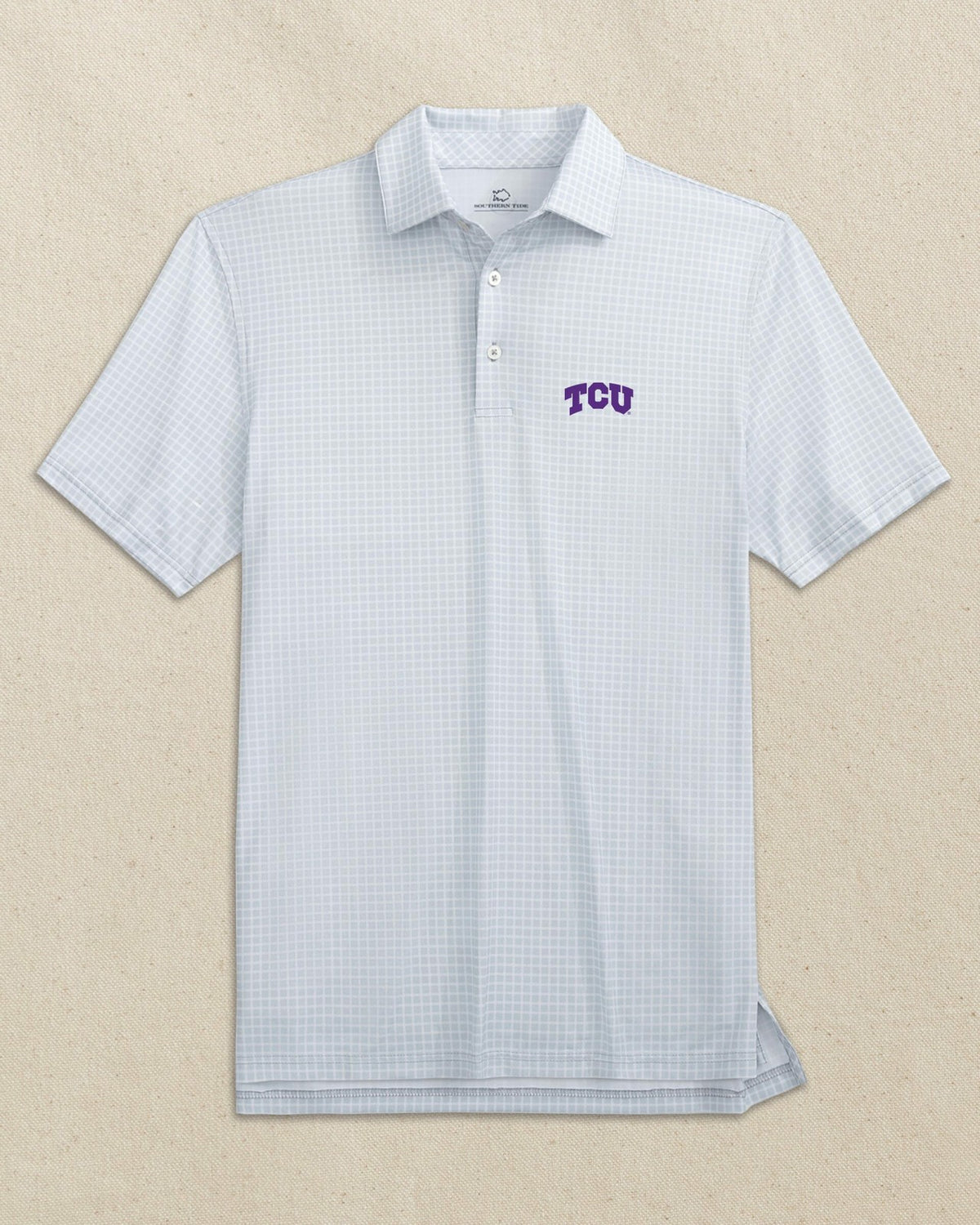 TCU Horned Frogs Driver Dunes Edge Plaid Polo | Southern Tide Collegiate