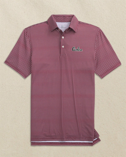 Carolina Gamecocks Driver Dunes Edge Plaid Polo | Southern Tide Collegiate
