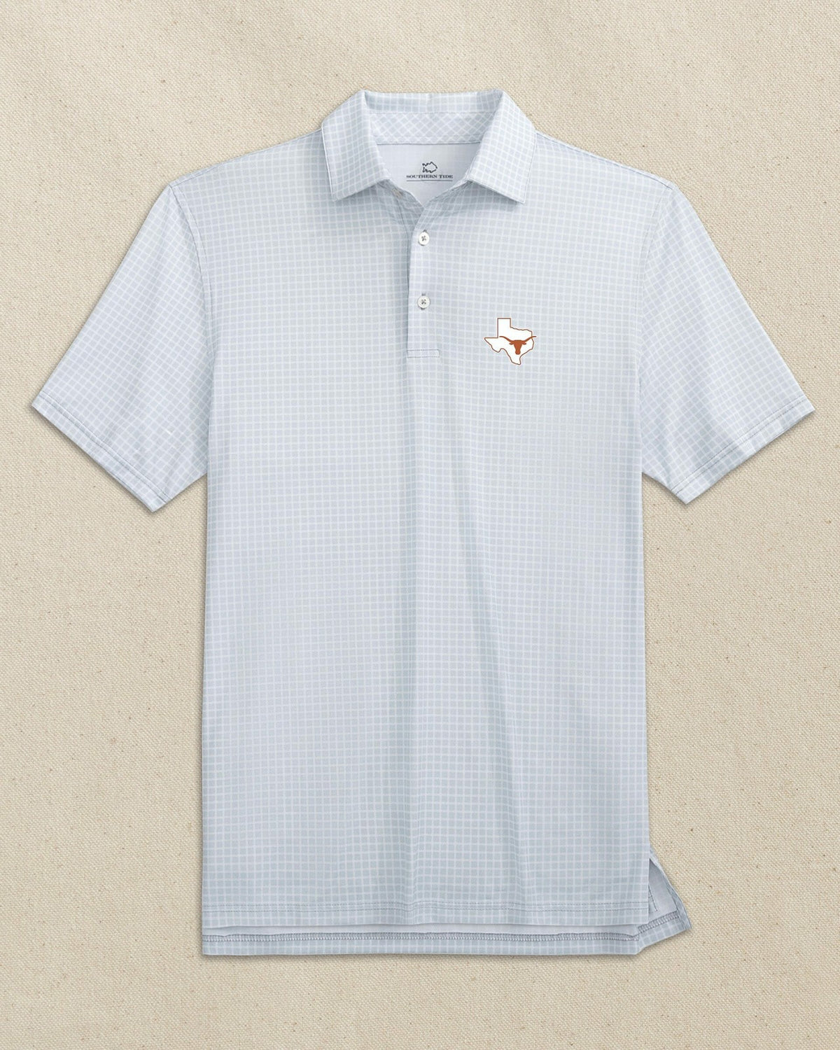 Texas Longhorns State Dunes Edge Plaid Polo | Southern Tide Collegiate