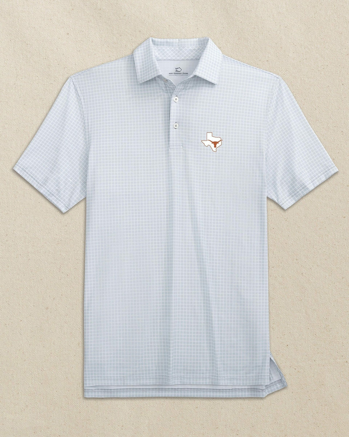 Texas Longhorns State Dunes Edge Plaid Polo | Southern Tide Collegiate