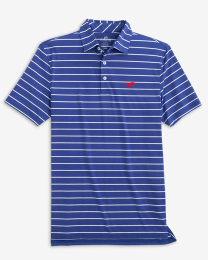 SMU Mustangs brrr°®-eeze Stripe Polo | Southern Tide Collegiate