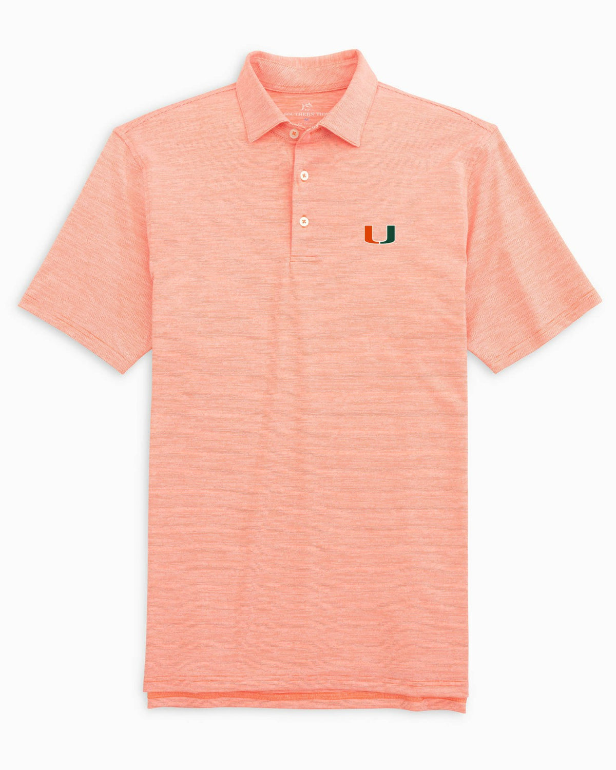 Miami Hurricanes Driver Spacedye Polo Shirt | Southern Tide Collegiate