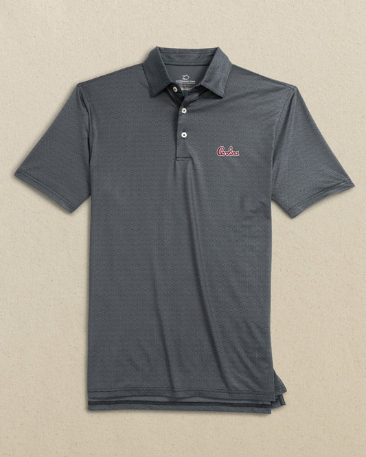 Carolina Gamecocks Driver ST Geo Printed Polo | Southern Tide Collegiate