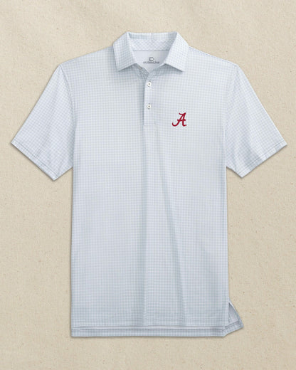 Alabama Crimson Tide Dunes Edge Plaid Polo | Southern Tide Collegiate
