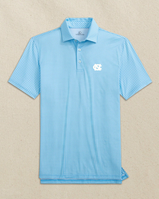 UNC Tar Heels Driver Dunes Edge Plaid Polo | Southern Tide Collegiate